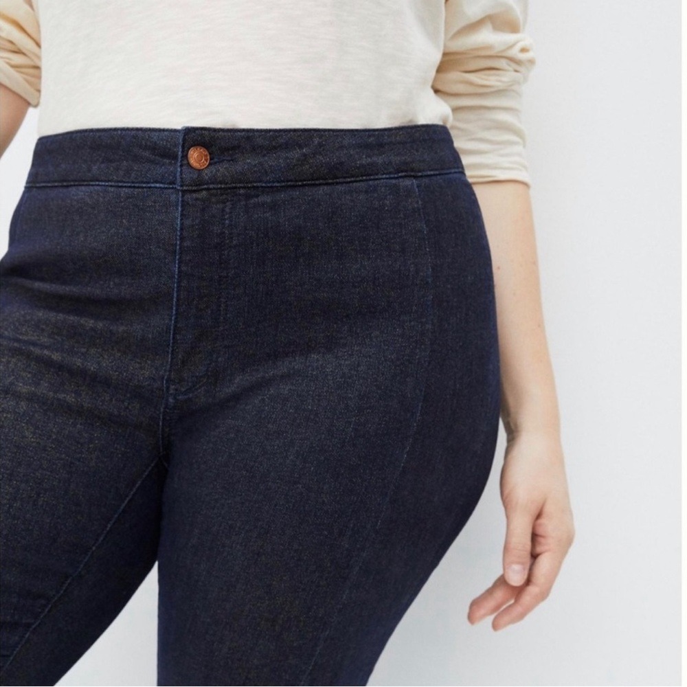 Anthropologie Pilcro High Rise Shimmer‎ Denim Jeans Legging Size 27